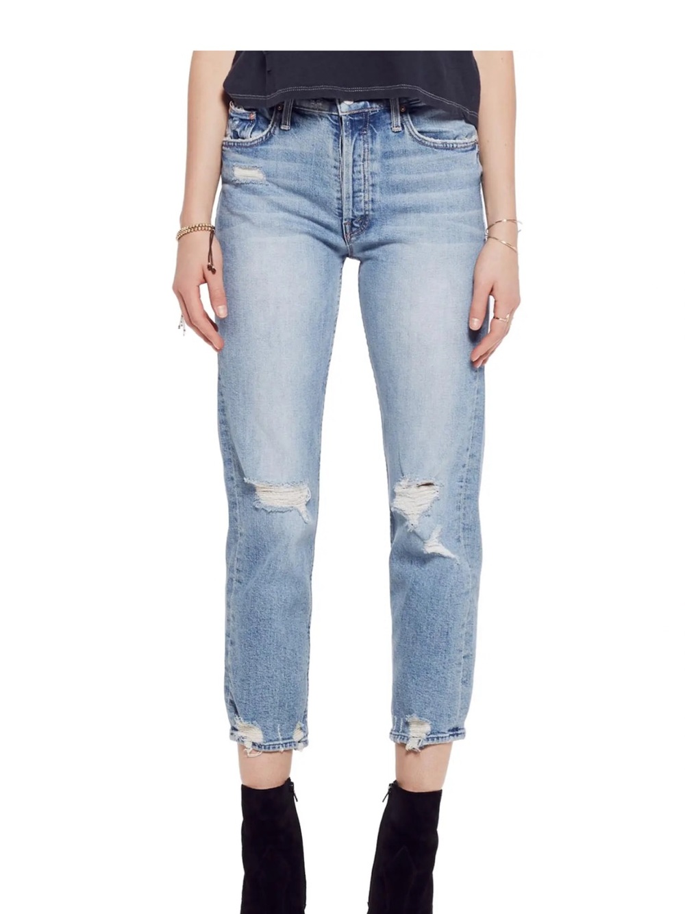Mother Superior “The Tomcat” Ripped Distressed Jeans
